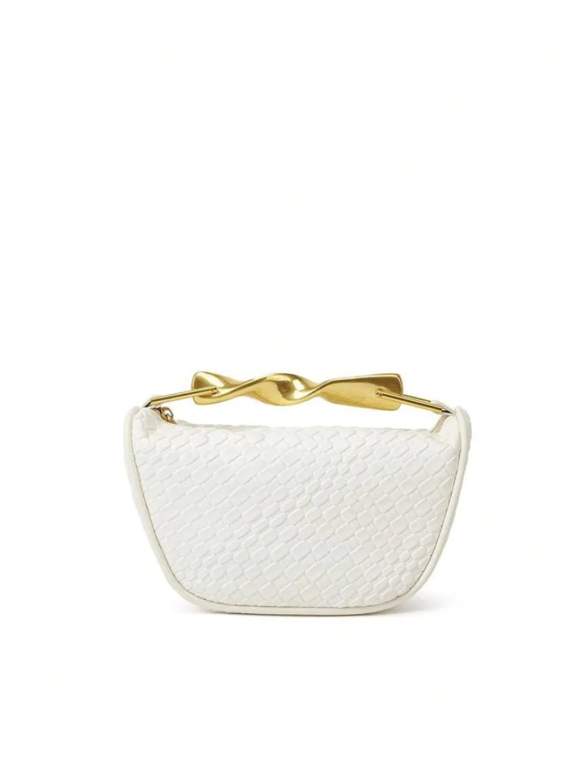 Summer Half-Moon Beach Straw Shoulder Bags for Women